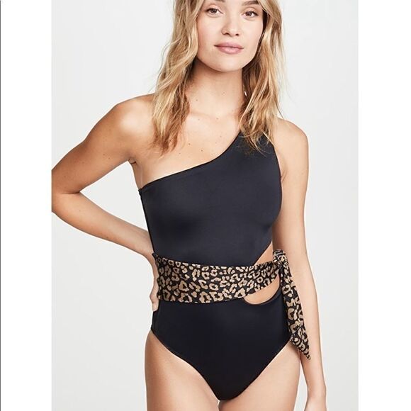Beach Riot one piece leopard-print Size XS - Picture 1 of 5